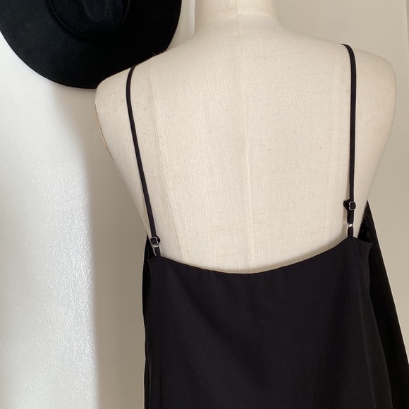 Socialite Black Lace Trim Cami - Picture 4 of 4